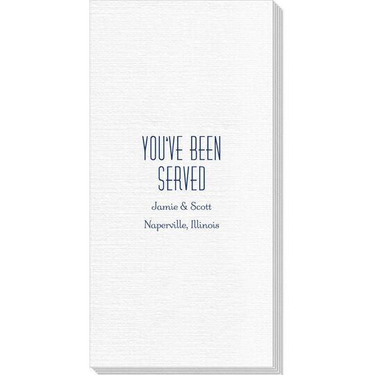You've Been Served Deville Guest Towels